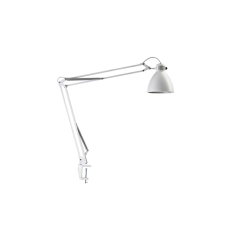 Luxo L-1 LED task light with edge clamp, White