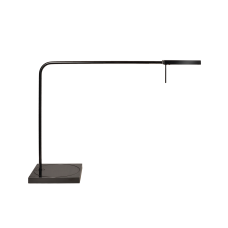 Luxo Ninety LED task light with table/desk base, Metallic Black Gloss