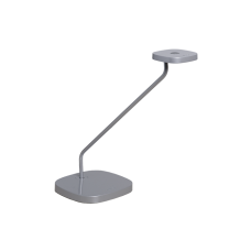 Luxo Trace LED task light with table/desk base and USB port, Silver Grey