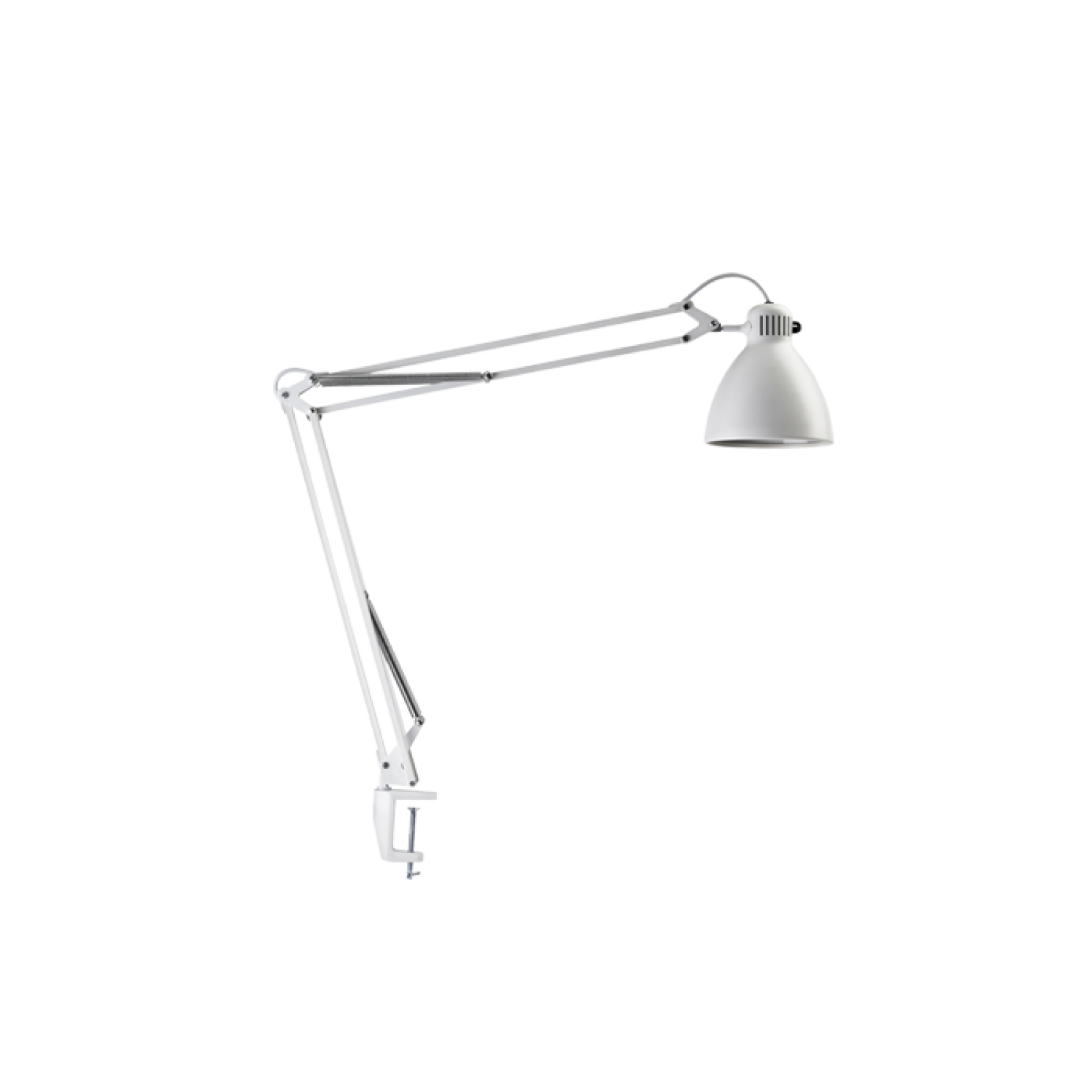 White light L-1 Luxo edge LED clamp, with task