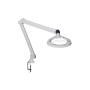Luxo Circus LED Magnifier 3.5-Diopter, 45in. Arm length, Edge Clamp, White